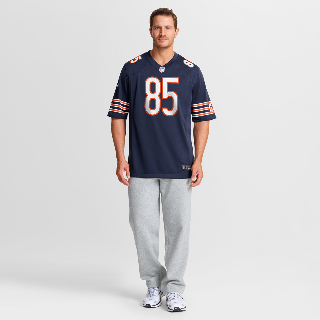 Men's Nike Chicago Bears Cole Kmet Navy Player Game NFL Jersey