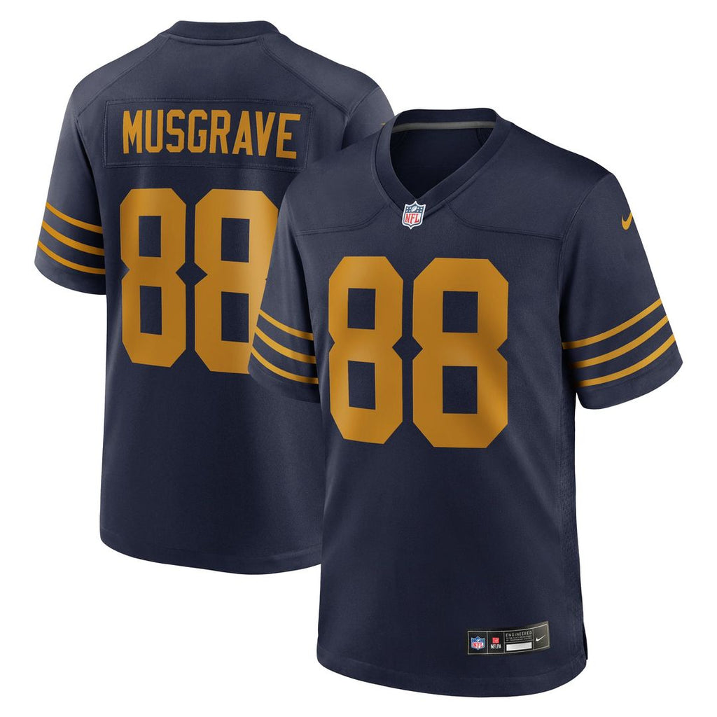Men's Nike Green Bay Packers Luke Musgrave Navy The 1923 Classic Game NFL Jersey