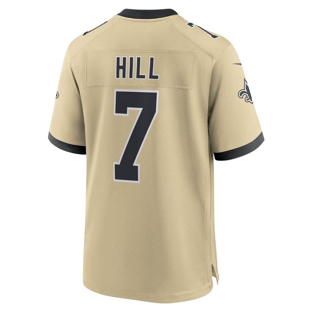 Men's Nike New Orleans Saints Taysom Hill Black Game NFL Jersey