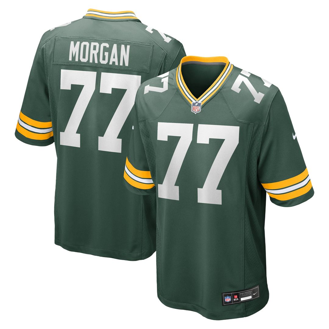 Men's Nike Green Bay Packers Jordan Morgan Green Player Game NFL Jersey