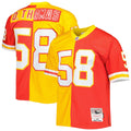 Men's Mitchell & Ness Kansas City Chiefs Derrick Thomas Red/Gold 1994 Split Legacy Replica NFL Jersey