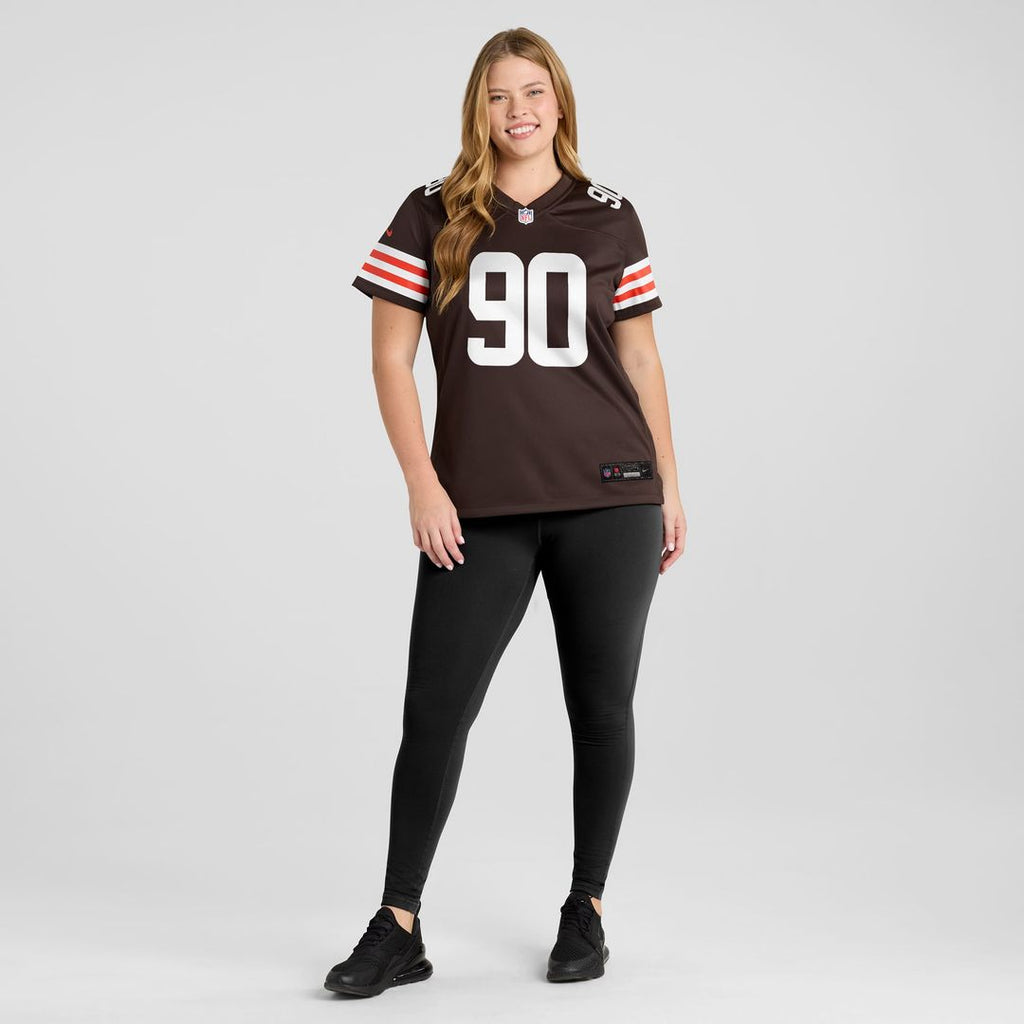 Women's Nike Cleveland Browns Maurice Hurst II Brown Game NFL Jersey