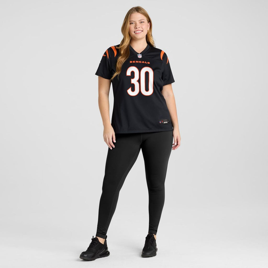 Women's Nike Cincinnati Bengals Chase Brown Black Team Game NFL Jersey