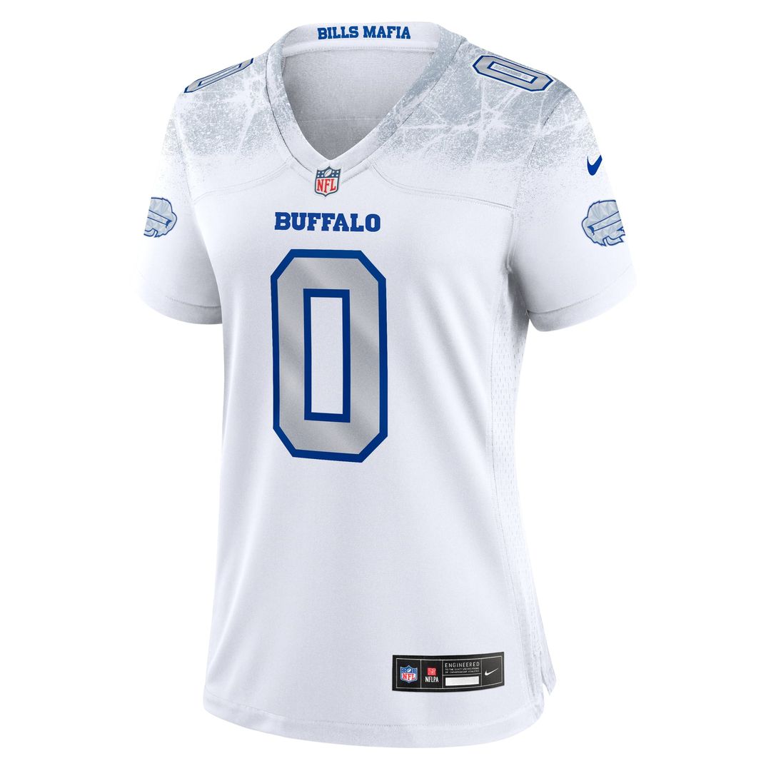 Women's Nike Buffalo Bills Keon Coleman White 2025 Rivalries Collection Game NFL Jersey