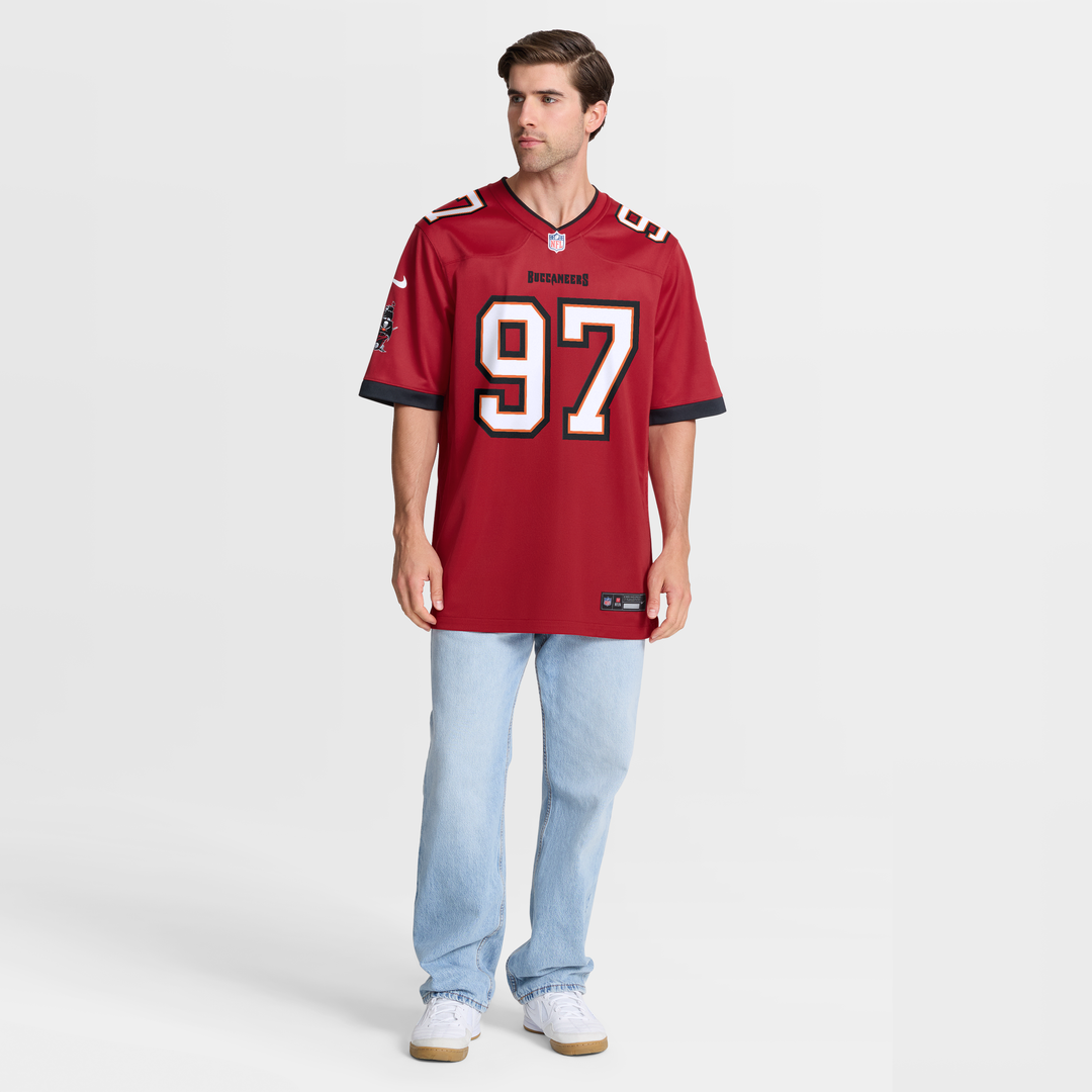 Men's Nike Tampa Bay Buccaneers Al-Quadin Muhammad Red Team Game NFL Jersey