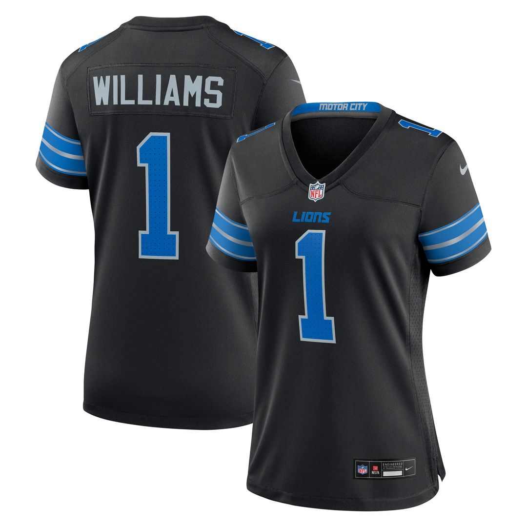 Women's Nike Detroit Lions Jameson Williams Black 2nd Alternate Game Player NFL Jersey