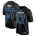 Men's Nike Indianapolis Colts Daniel Jones Carbon Black Fashion Game NFL Jersey