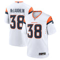 Men's Nike Denver Broncos Jaleel McLaughlin White Game NFL Jersey