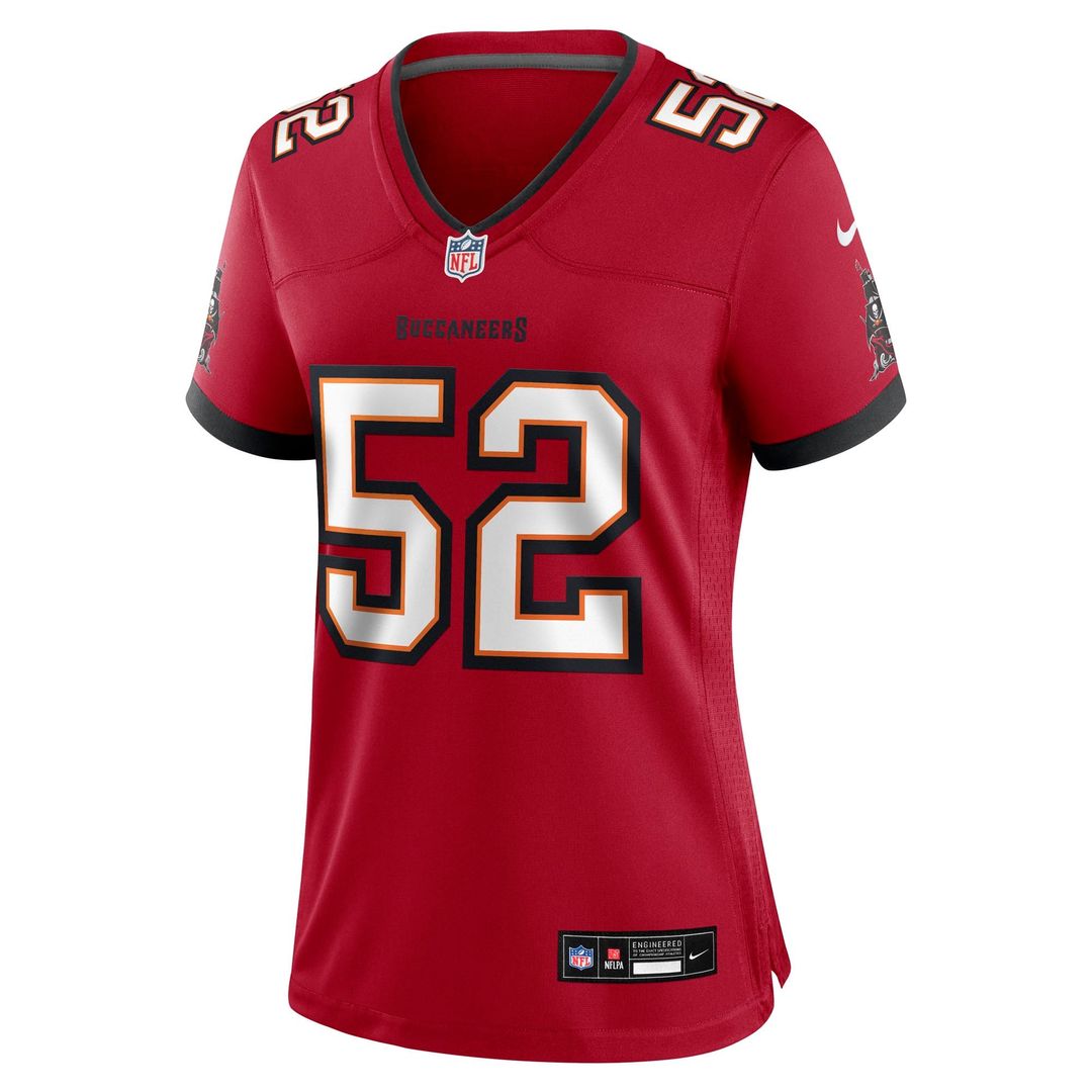 Women's Nike Tampa Bay Buccaneers Christian Rozeboom Red Team Game NFL Jersey