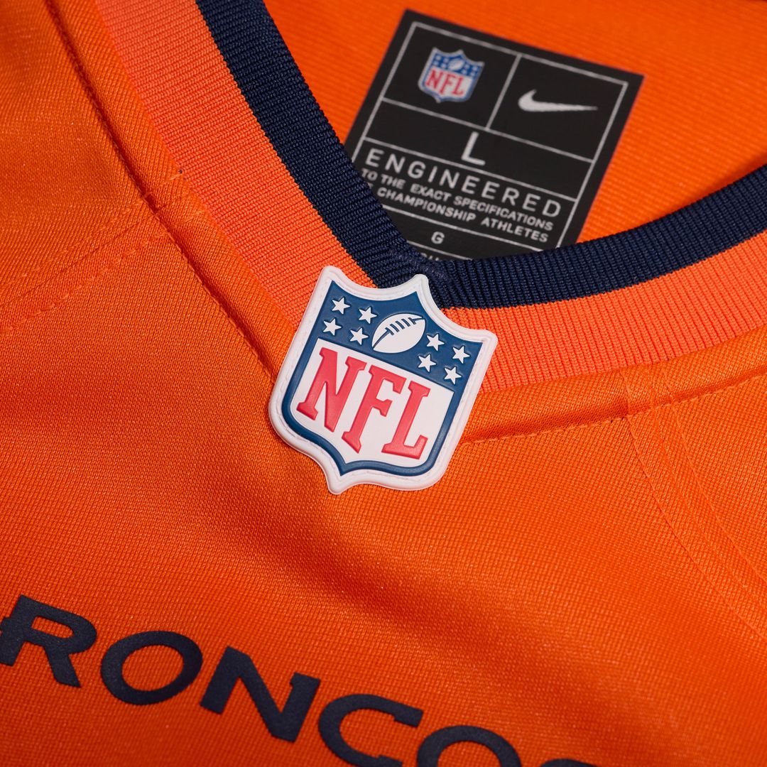 Men's Nike Denver Broncos Tyler Onyedim Orange Game NFL Jersey
