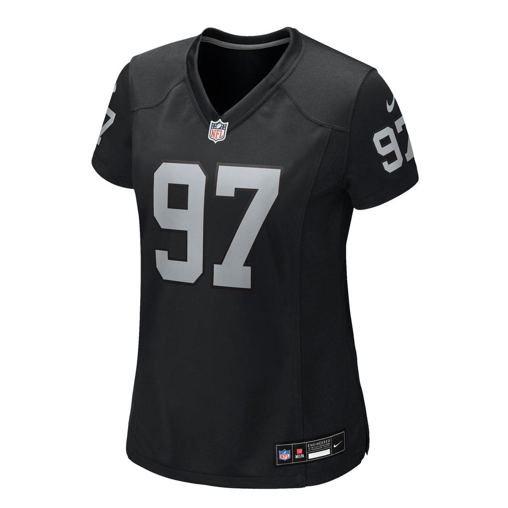 Women's Nike Las Vegas Raiders Tonka Hemingway Black Team Game NFL Jersey