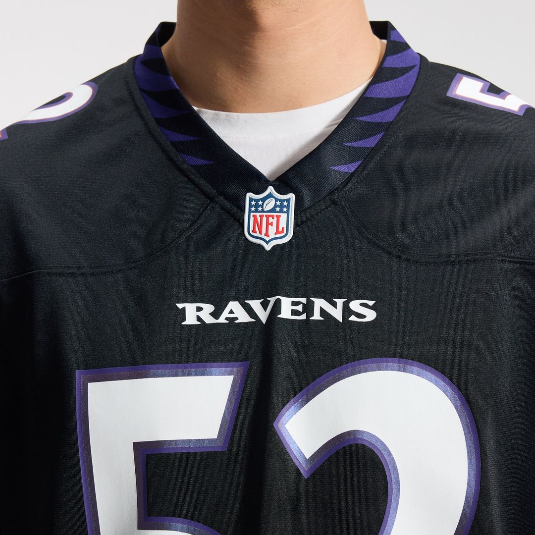 Men's Nike Baltimore Ravens Ray Lewis Black Alternate Retired Player Game NFL Jersey