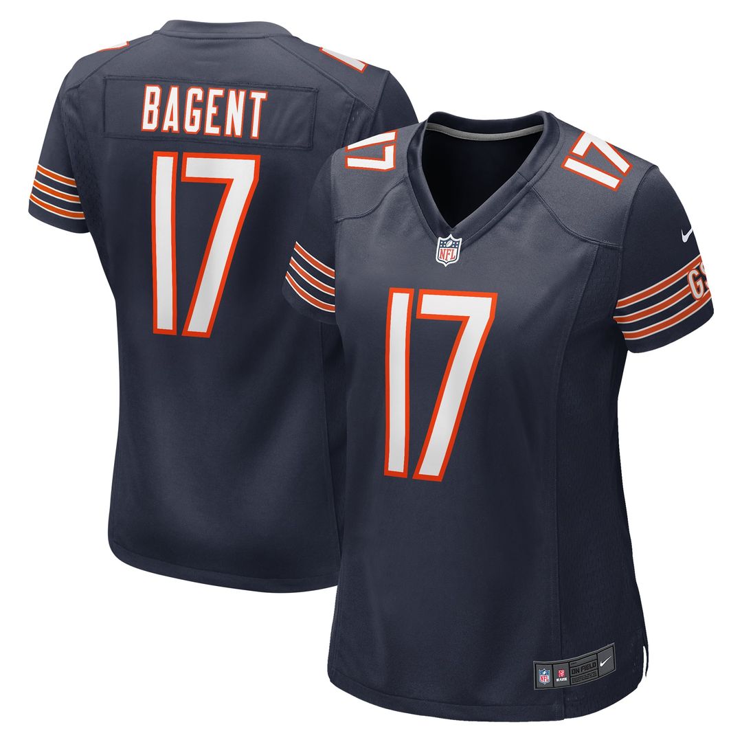 Women's Nike Chicago Bears Tyson Bagent Navy Game NFL Jersey