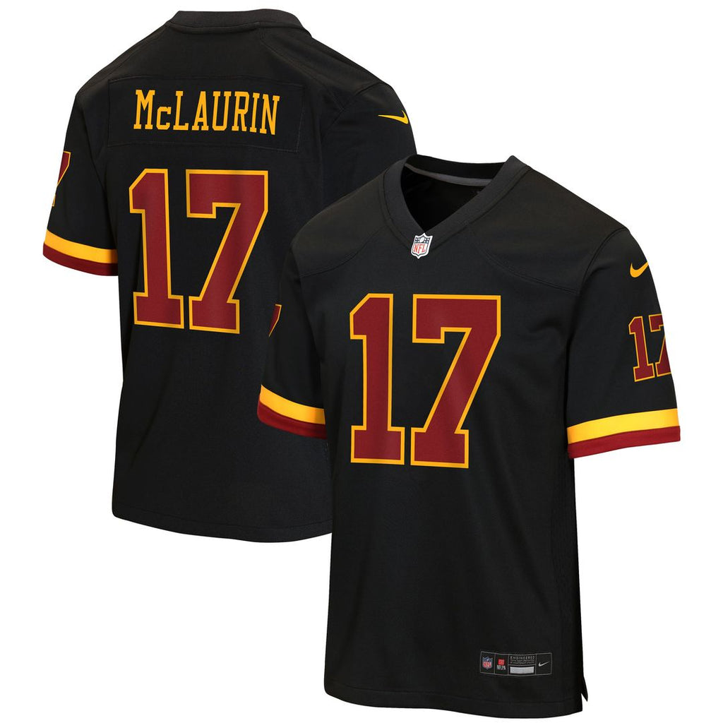 Youth Nike Washington Commanders Terry McLaurin Black Hail Raiser Alternate Game NFL Jersey