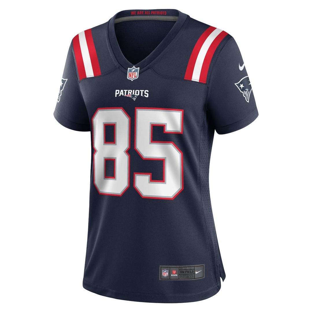 Women's Nike New England Patriots Hunter Henry Red Team Game NFL Jersey