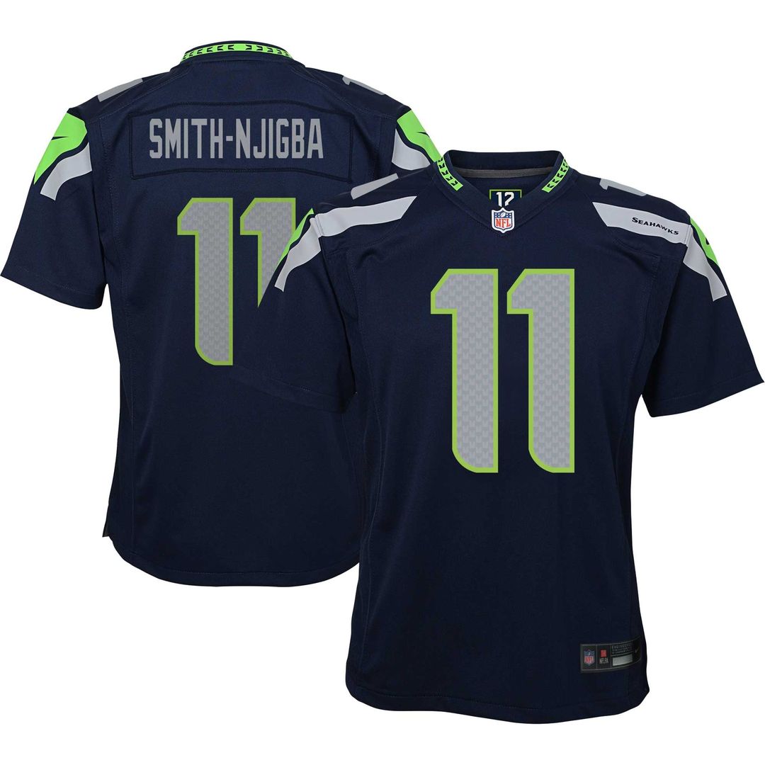 Youth Nike Seattle Seahawks Jaxon Smith-Njigba College Navy Game NFL Jersey