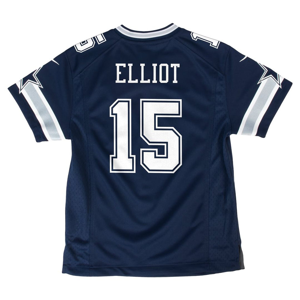 Youth Nike Dallas Cowboys Ezekiel Elliott Navy Game NFL Jersey