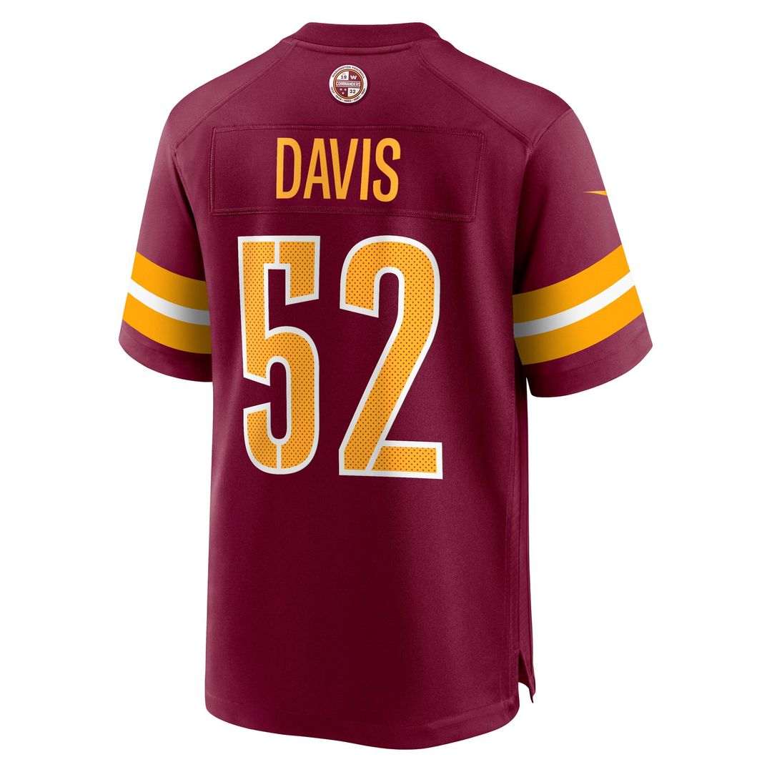 Men's Nike Washington Commanders Jamin Davis Burgundy Player Game NFL Jersey