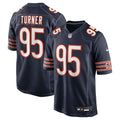 Men's Nike Chicago Bears Shemar Turner Navy Team Game NFL Jersey