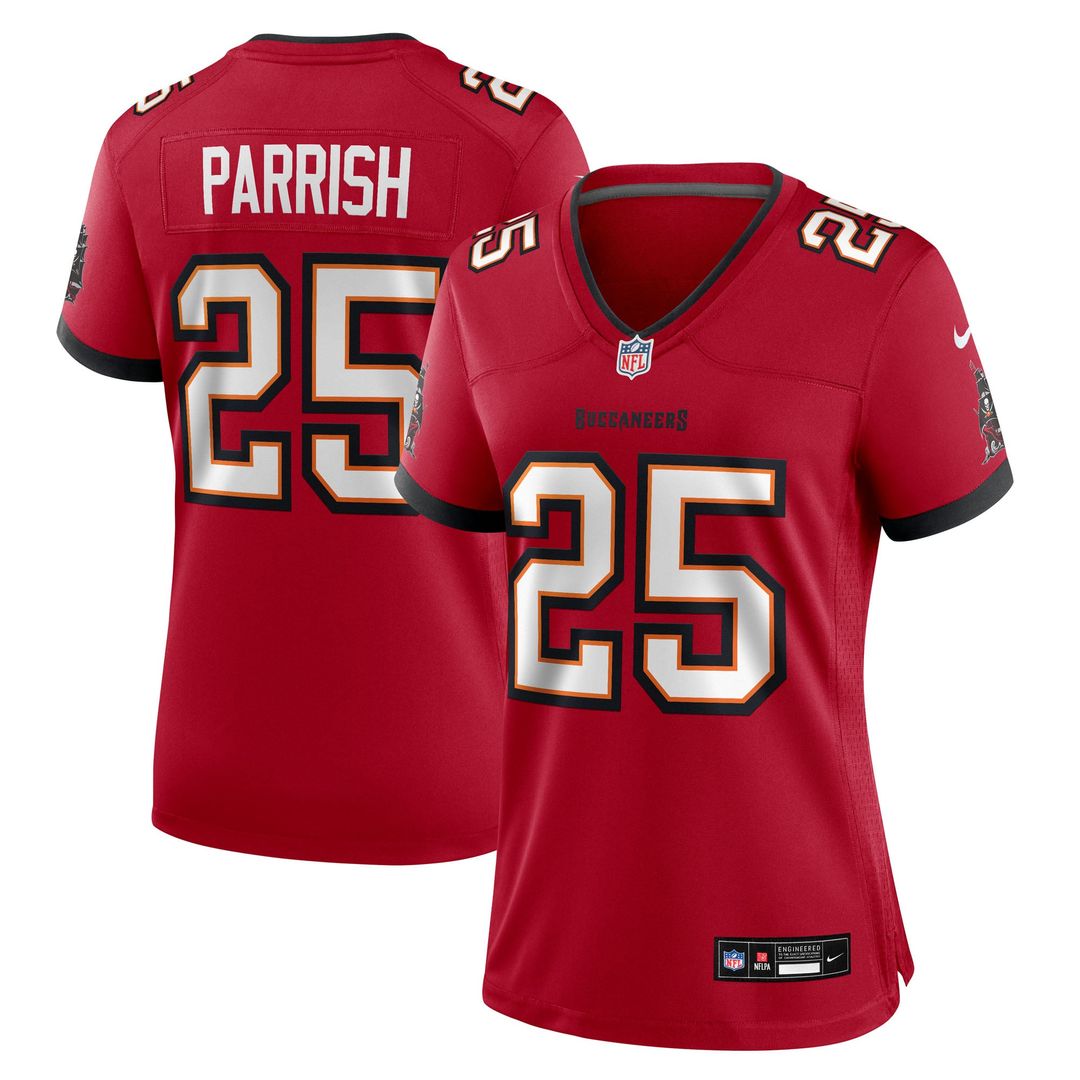 Women's Nike Tampa Bay Buccaneers Jacob Parrish Red Team Game NFL Jersey