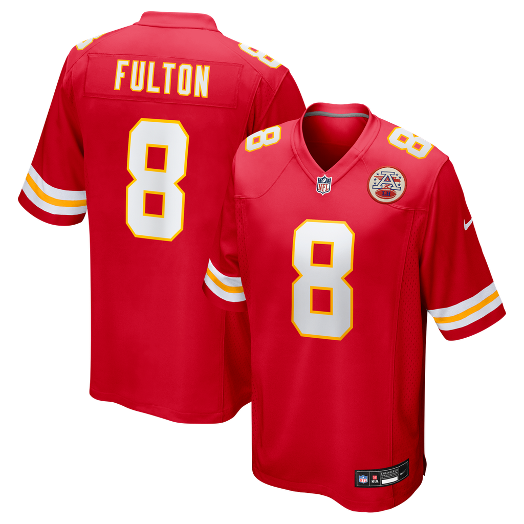 Men's Nike Kansas City Chiefs Kristian Fulton Red Team Game NFL Jersey