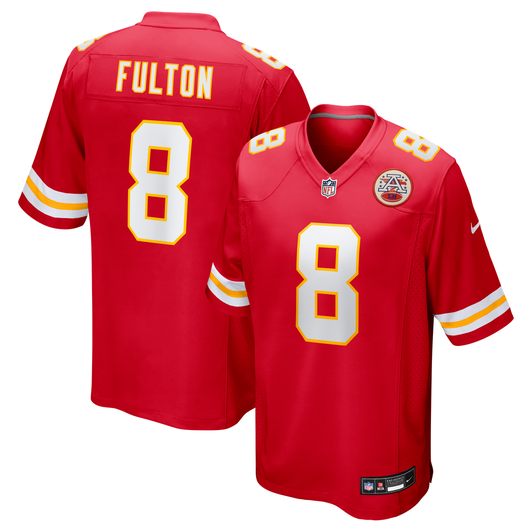 Men's Nike Kansas City Chiefs Kristian Fulton Red Team Game NFL Jersey