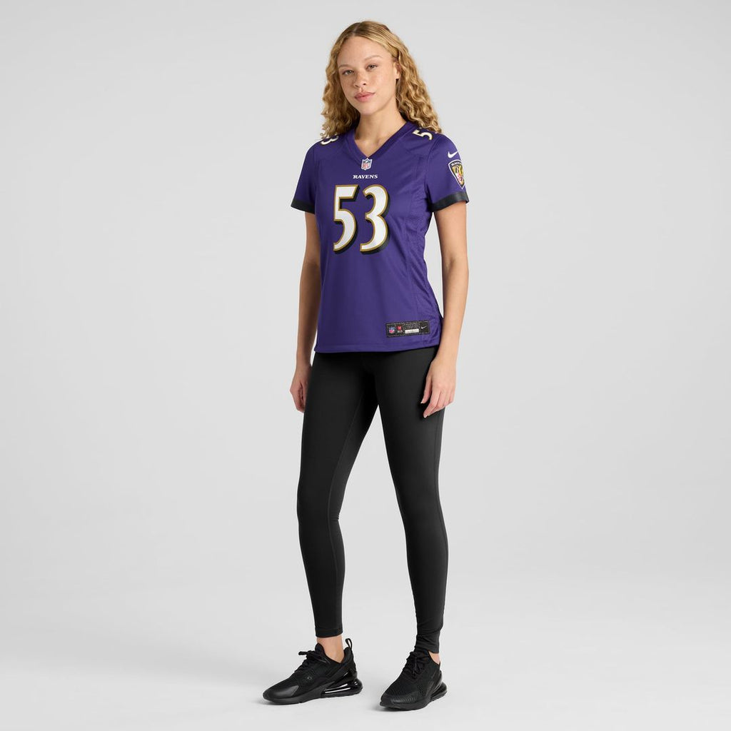 Women's Nike Baltimore Ravens Kyle Van Noy Purple Game NFL Jersey