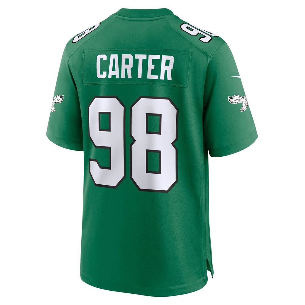 Men's Nike Philadelphia Eagles Jalen Carter Black Alternate Game Player NFL Jersey