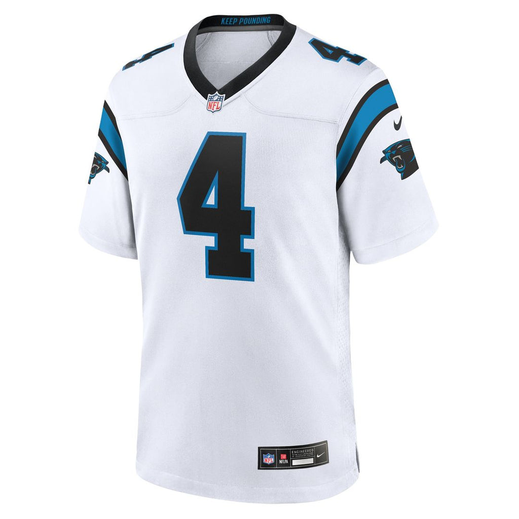 Men's Nike Carolina Panthers Tetairoa McMillan White Game NFL Jersey