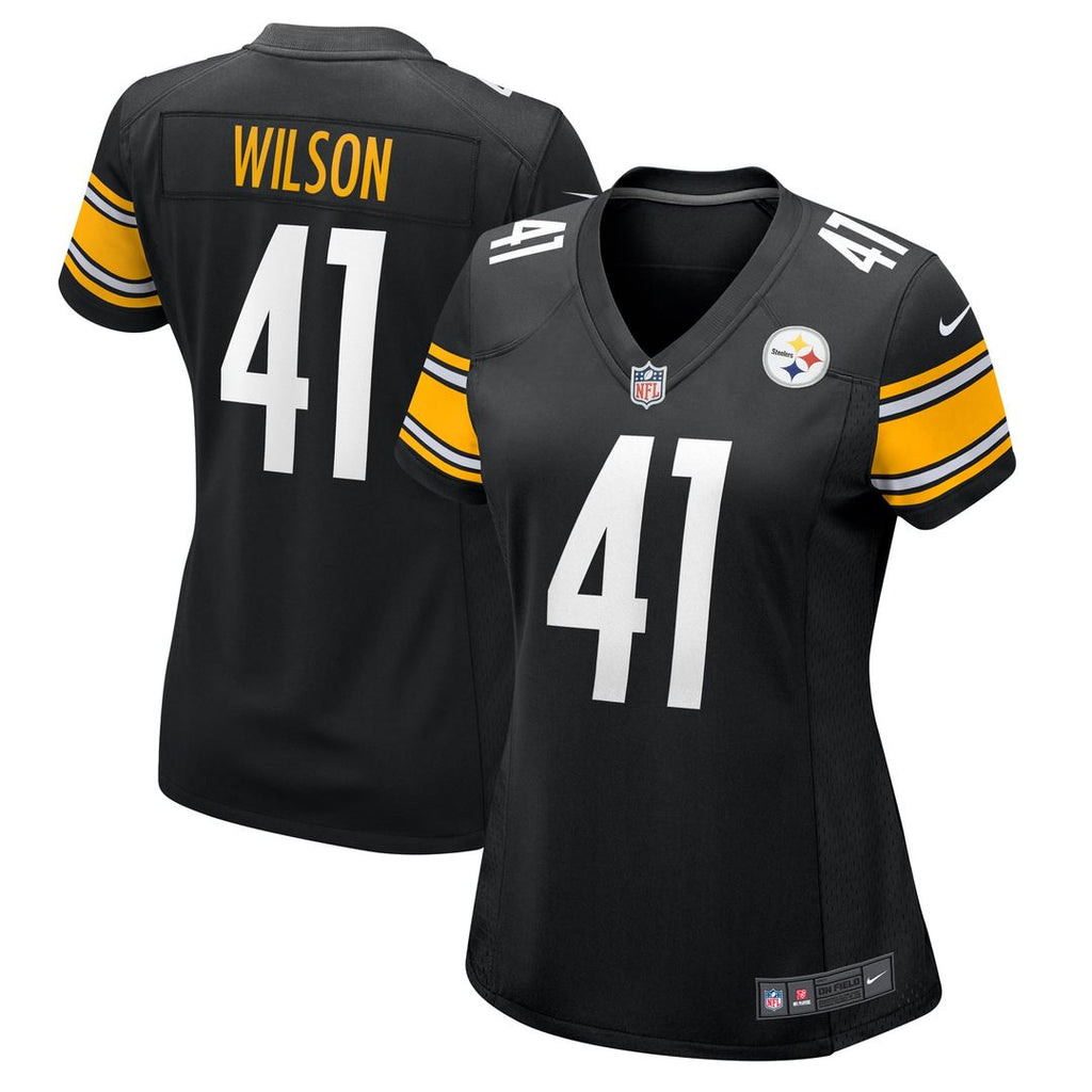 Women's Nike Pittsburgh Steelers Payton Wilson Black Team Game NFL Jersey