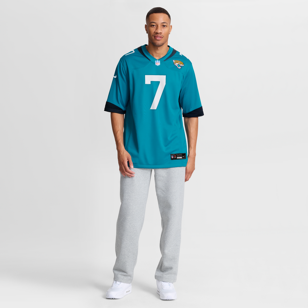 Men's Nike Jacksonville Jaguars Brian Thomas Jr Teal Player Game NFL Jersey