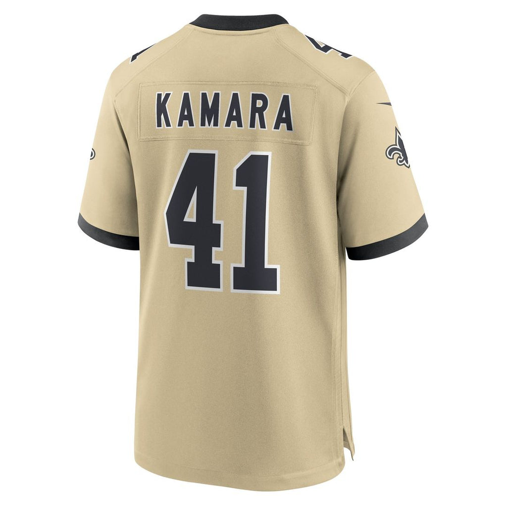 Men's Nike New Orleans Saints Alvin Kamara Black Game NFL Jersey