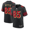 Men's Nike San Francisco 49ers George Kittle Black 2025 Rivalries Collection Game NFL Jersey