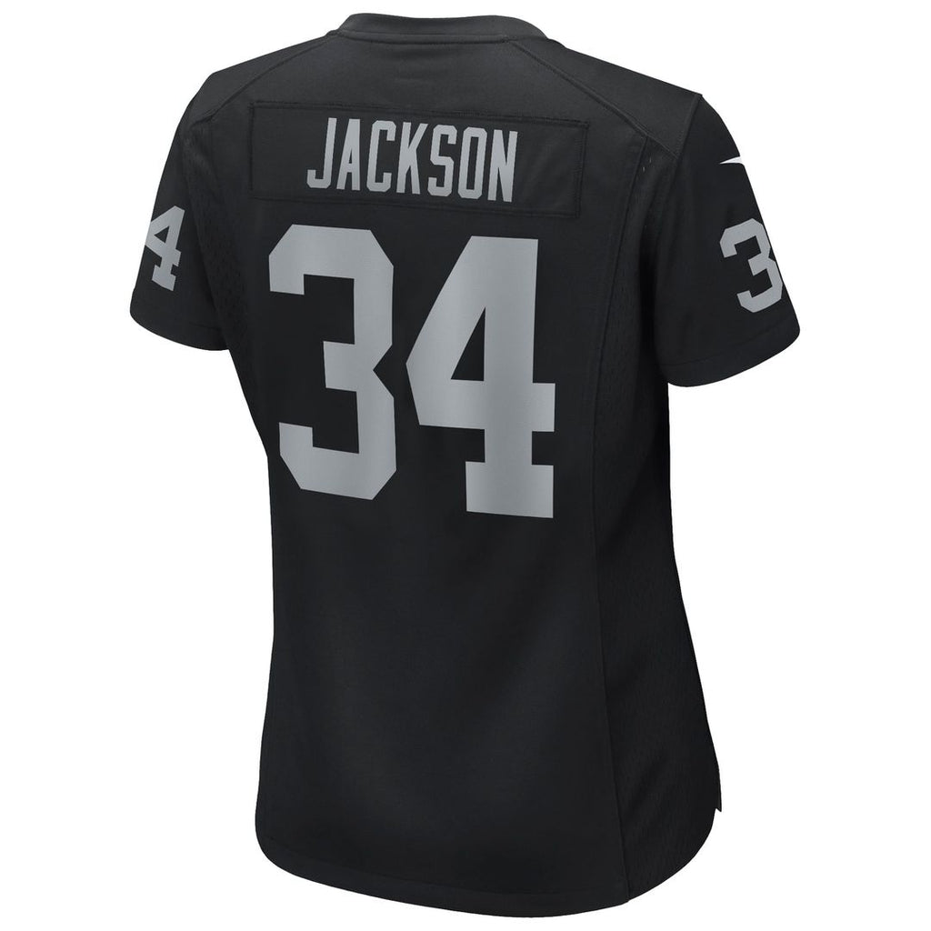 Women's Nike Las Vegas Raiders Bo Jackson Black Game Retired Player NFL Jersey