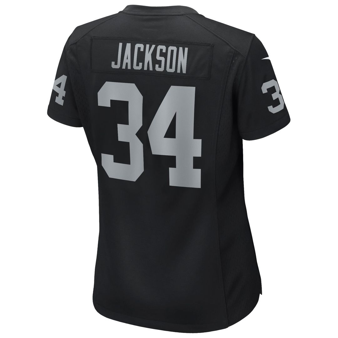 Women's Nike Las Vegas Raiders Bo Jackson Black Game Retired Player NFL Jersey