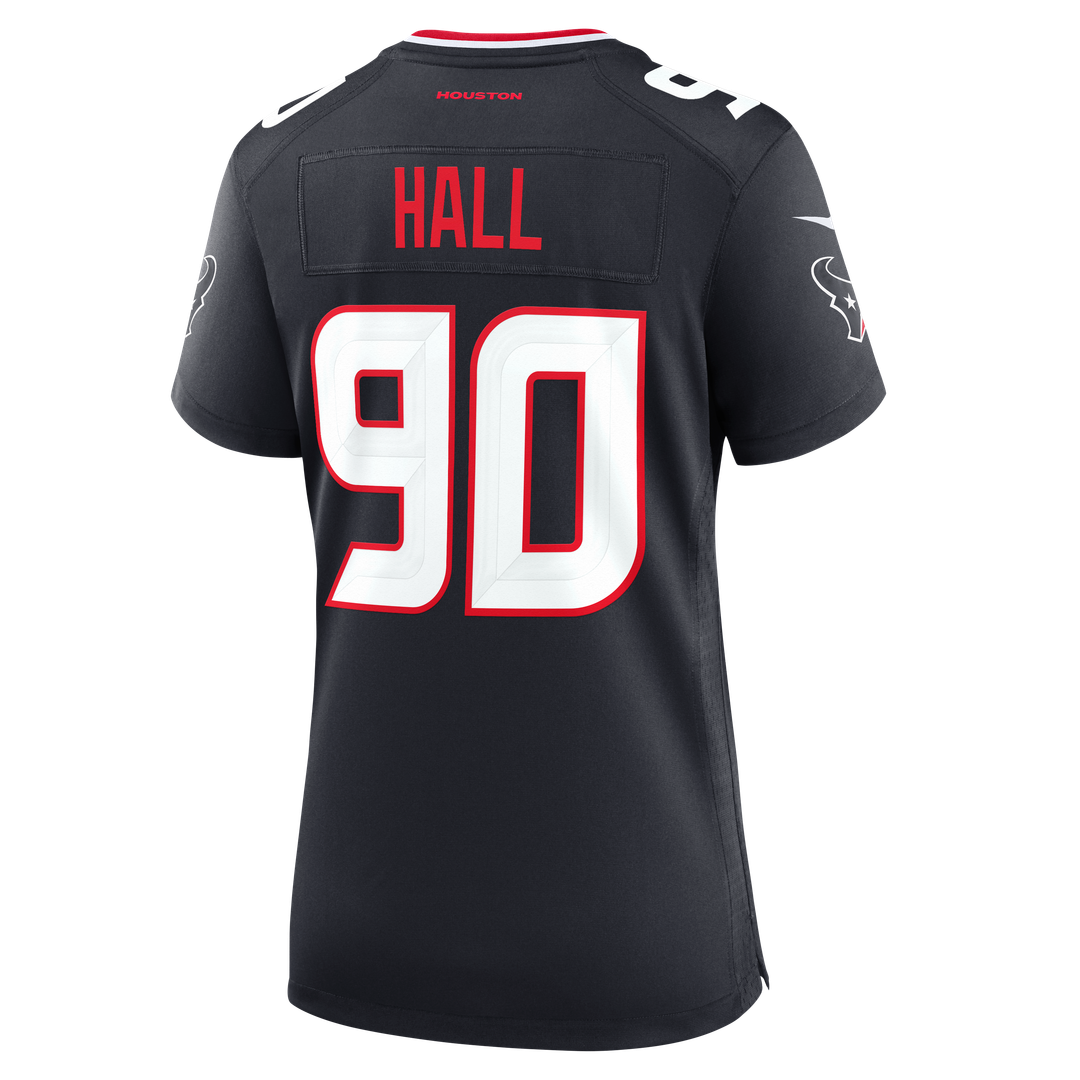 Women's Nike Houston Texans Logan Hall Navy Team Game NFL Jersey