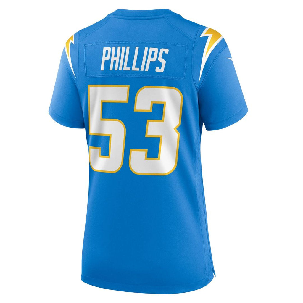 Women's Nike Los Angeles Chargers Del'Shawn Phillips Powder Blue Team Game NFL Jersey