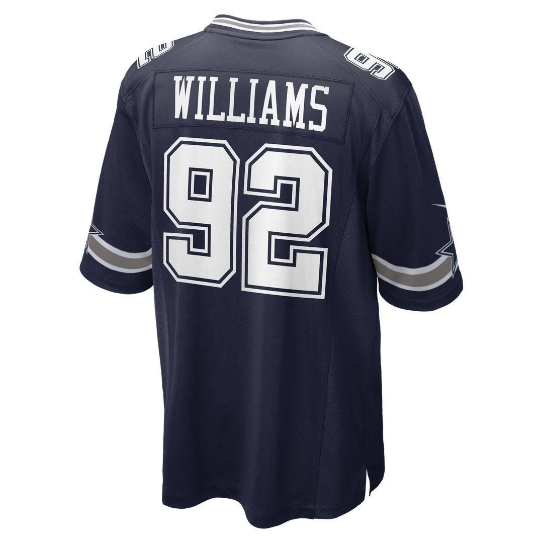 Men's Nike Dallas Cowboys Quinnen Williams Navy Team Game NFL Jersey