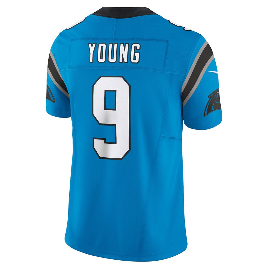 Men's Nike Carolina Panthers Bryce Young Blue Vapor F.U.S.E. Limited NFL Jersey