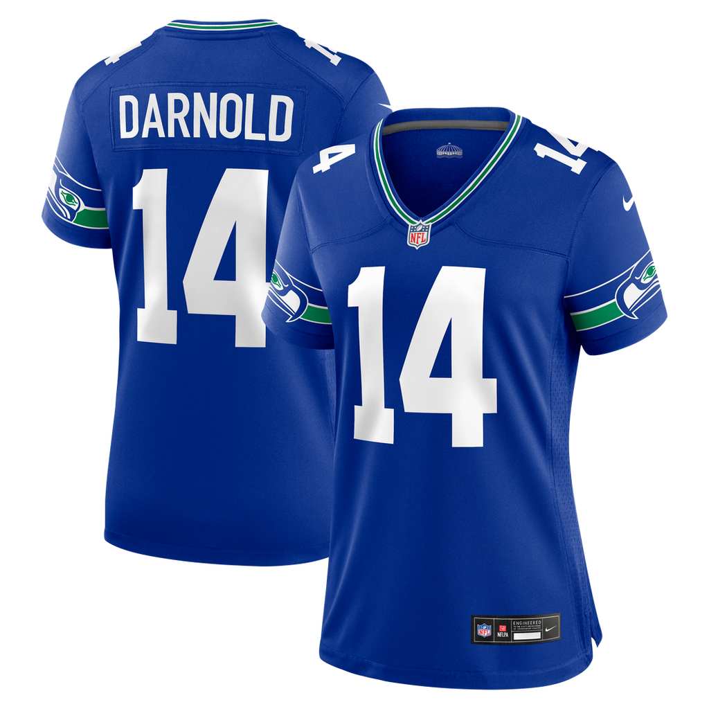 Women's Nike Seattle Seahawks Sam Darnold Royal Alternate Game NFL Jersey
