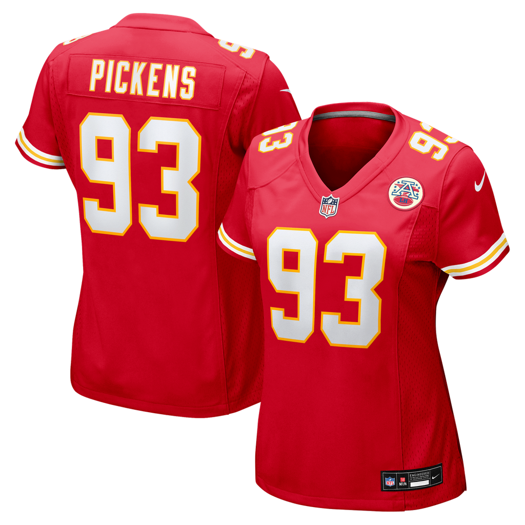 Women's Nike Kansas City Chiefs Zacch Pickens Red Team Game NFL Jersey
