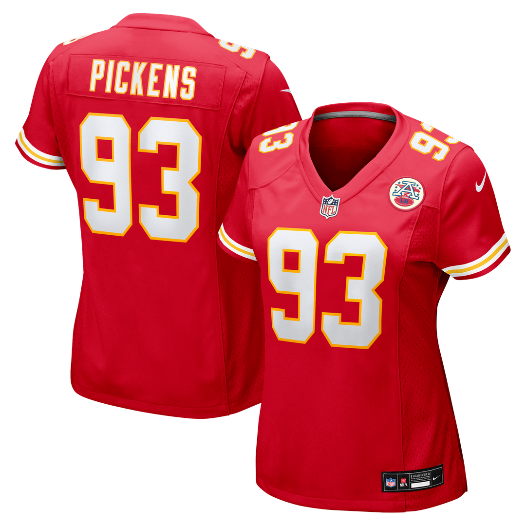 Women's Nike Kansas City Chiefs Zacch Pickens Red Team Game NFL Jersey