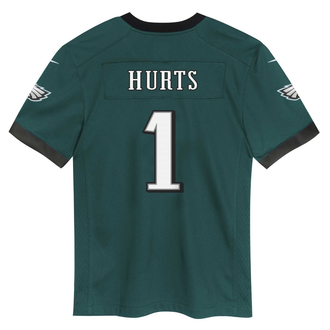 Preschool Nike Philadelphia Eagles Jalen Hurts Midnight Green Team Game NFL Jersey