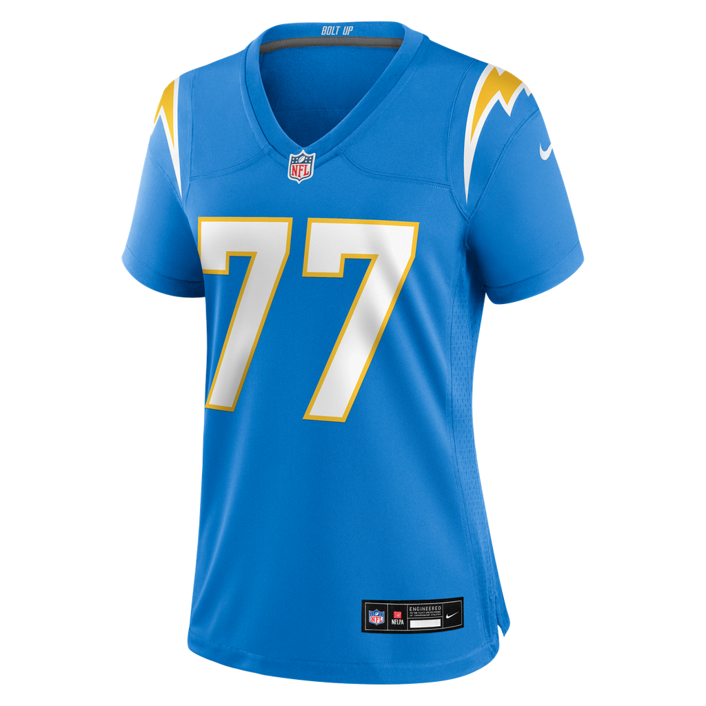 Women's Nike Los Angeles Chargers Travis Burke Powder Blue Team Game NFL Jersey