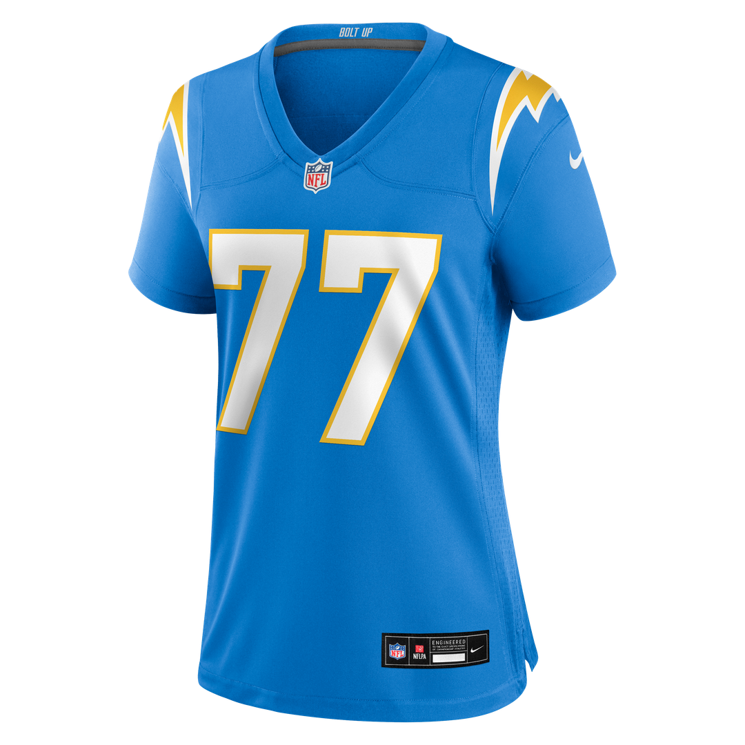Women's Nike Los Angeles Chargers Travis Burke Powder Blue Team Game NFL Jersey