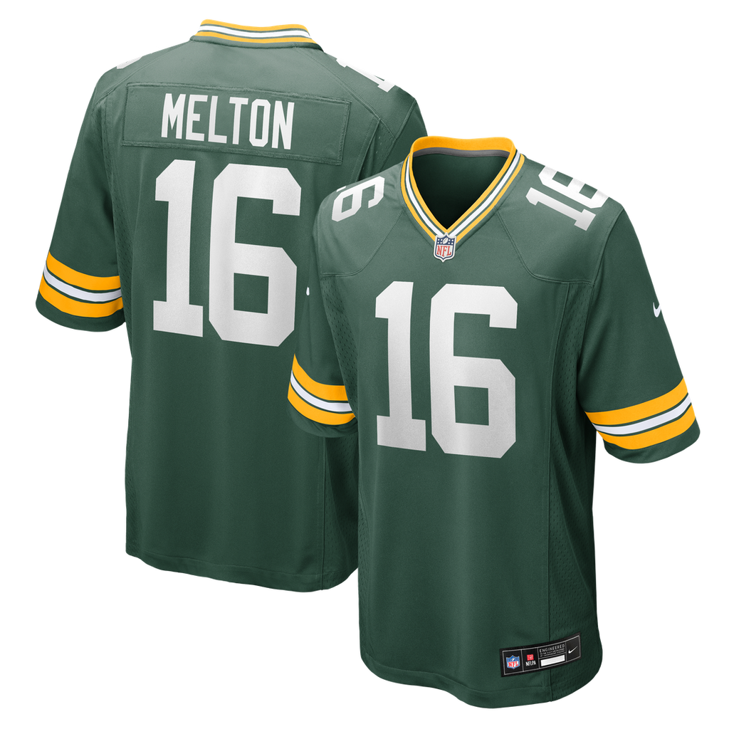 Men's Nike Green Bay Packers Bo Melton Green Team Game NFL Jersey
