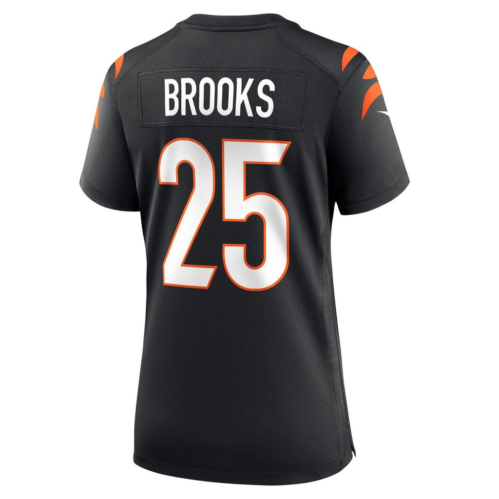 Women's Nike Cincinnati Bengals Tahj Brooks Black Team Game NFL Jersey