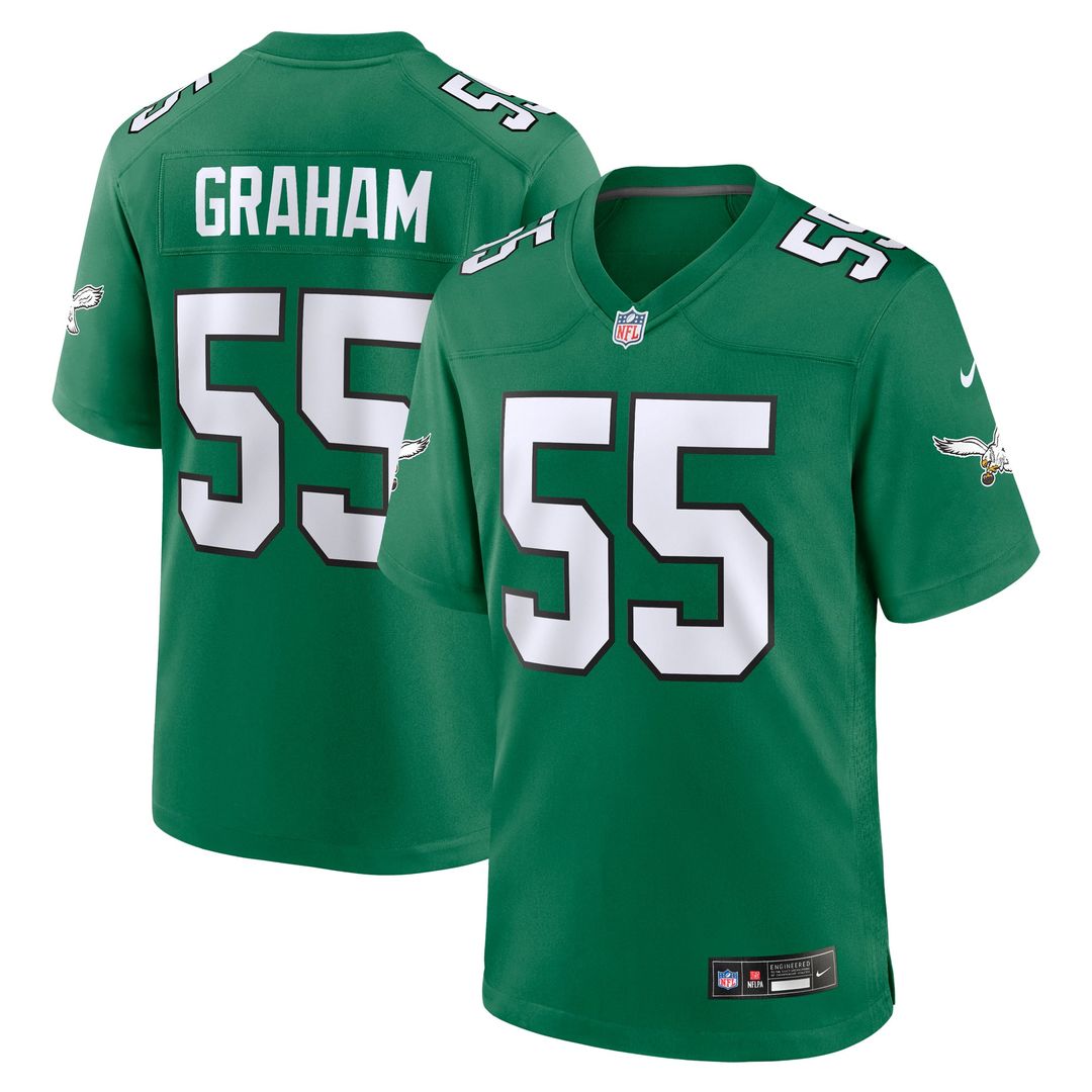 Men's Nike Philadelphia Eagles Brandon Graham Kelly Green Alternate Game NFL Jersey