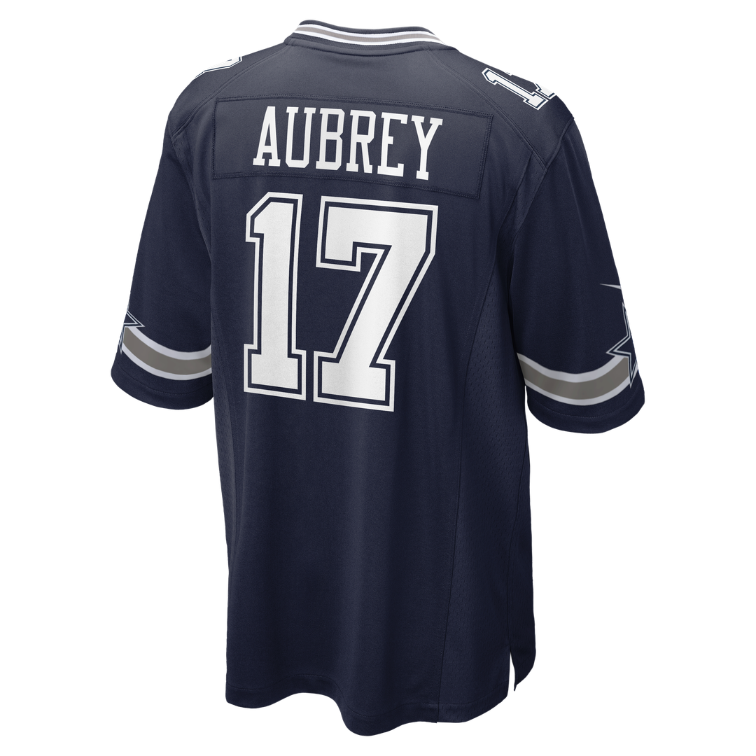Men's Nike Dallas Cowboys Brandon Aubrey Navy Team Game NFL Jersey