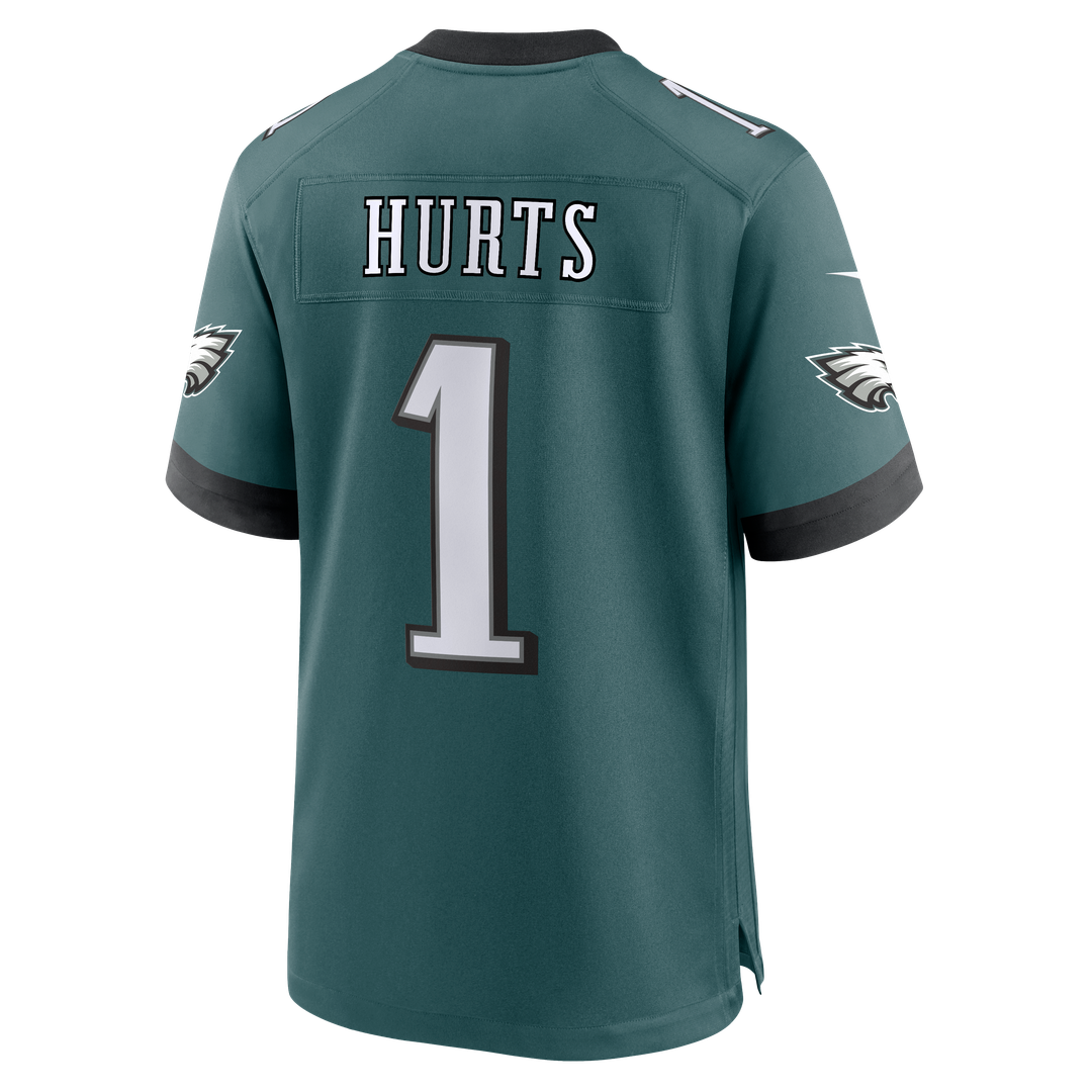 Men's Nike Philadelphia Eagles Jalen Hurts Midnight Green Team Game NFL Jersey